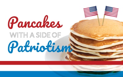 Pancakes with a side of patriotism