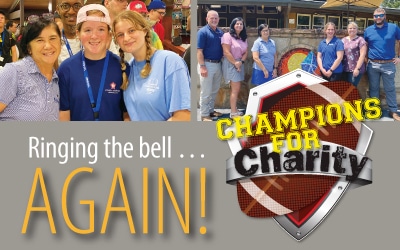 Ringing the bell again... Champions for Charity from Walton gas