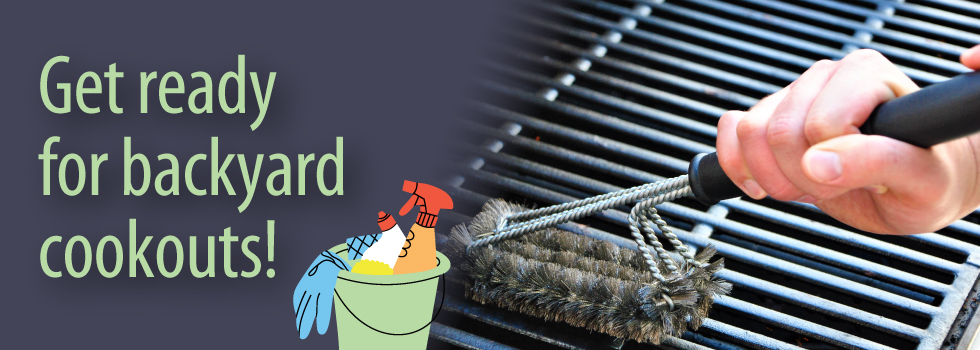 Get ready for backyard cookouts by cleaning your natural gas grill
